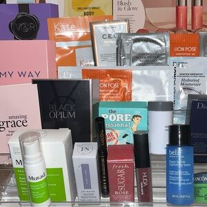 Luxury lot of Skincare makeup & haircare 12 travel/mini size products + freebies
